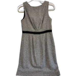 Ann Taylor Loft dress. Classic sleeveless wool blend. Black/White  Size 6P